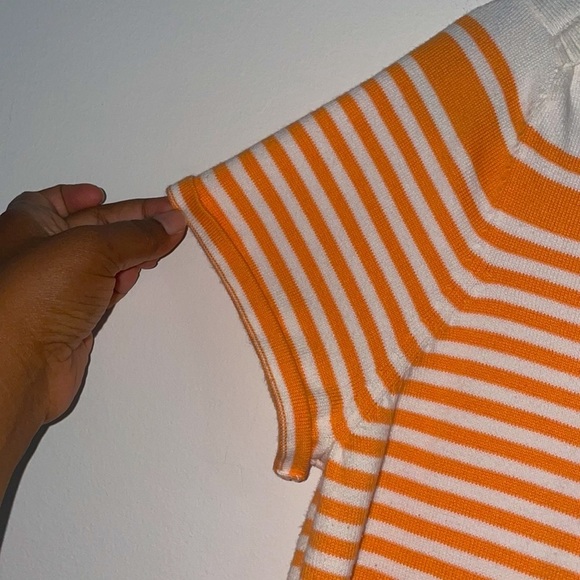 Talbots Striped Short Sleeve Sweater - Picture 7 of 7
